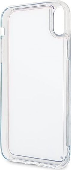 Mbrojtëse telefoni Guess Liquid për iPhone XR, transparente, e kuqe