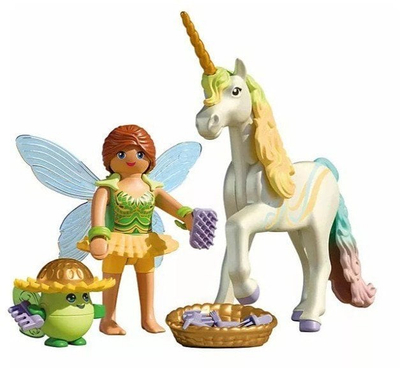Set lodrash Playmobil Rainbow Flower Unicorn me zanë 71840, figurina zanë, shumëngjyrëshe