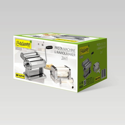 Makinë për pasta Maestro MR-1679R, manuale, çelik inox, argjendtë