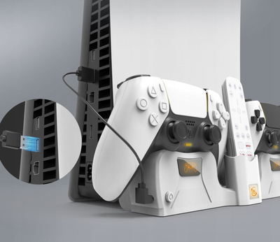 Mbajtës muri me karikues 2 në 1 JYS, për Sony PlayStation 5