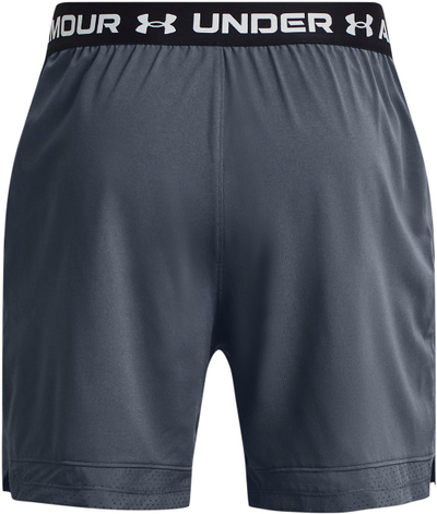 Машки спортски шорцеви Under Armour Vanish Woven 2 in 1, еластичен полиестер, сива боја