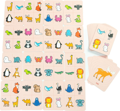 Lojë me letra Muduko Touch It Animals, edukative, për kalamoj, e kuqe
