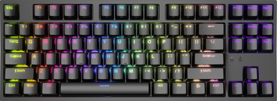 Tastierë mekanike gaming Genesis THOR 404 TKL, Gateron Yellow Pro, RGB, e zezë