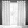 Perde Eurofirany Drape 400591, 140 x 250 cm, me gypa metalikë, e bardhë