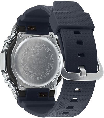 Orë për femra Casio G-Shock GM-2100-1AER Metal Covered (619), e zezë/argjendtë