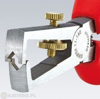 Pincë zhveshëse për kabllo Knipex 11 01 160, 160mm, për deri 5mm diametër, doreza të kuqe