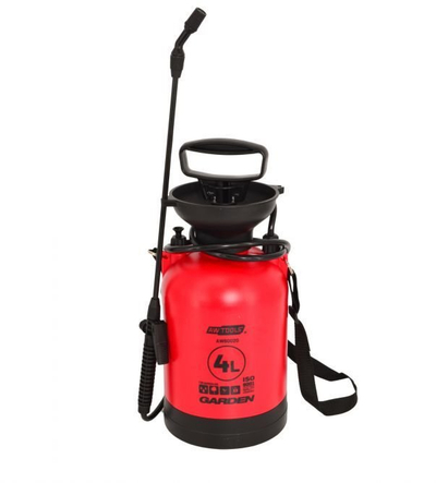 Spërkatës presioni AWTools GPS Garden Power, 4L, me pompë dore, i kuq