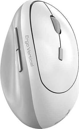 Maus vertikal Genius Ergo 8350S, pa kabllo, 2400 DPI, i bardhë gri