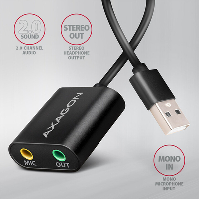 Kartë zëri e jashtme AXAGON ADA-12 USB2.0
