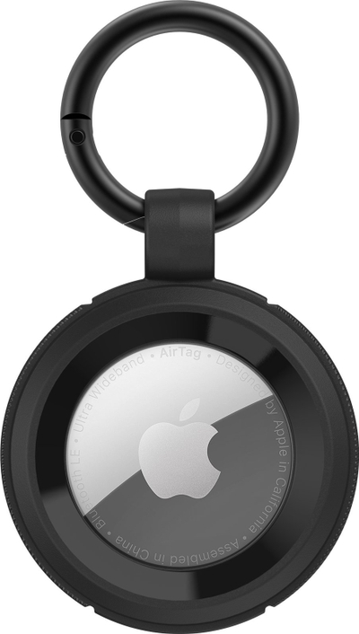 Mbajtëse OtterBox për Apple AirTag Rugged Case, e fortë, me mekanizëm fiksimi, e zezë