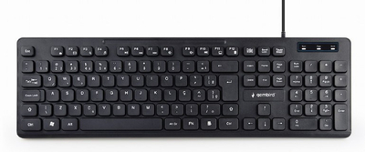 Тастатура Gembird KB-MCH-04, USB, QWERTY US англиска, црна