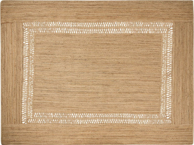 Tapet Beliani YENIKOY, 300x400 cm, jute natyrale, bezhë krem