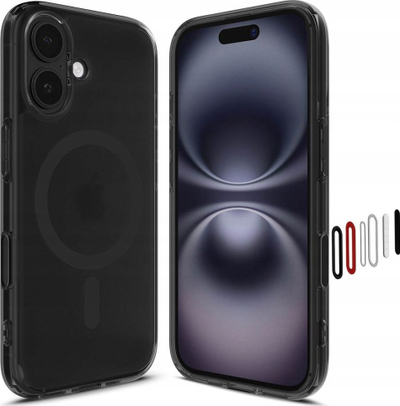 Kapak telefoni Spigen Ultra Hybrid T Mag MagSafe për iPhone 16, transparent, Frost Black