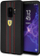 Mbrojtëse telefoni Ferrari Urban për Samsung Galaxy S9 Plus, lëkurë e vërtetë, stil sportiv, e zezë