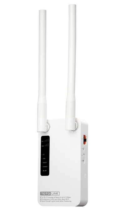 Përforcues WiFi TotoLink EX1200M, AC1200, 1167 Mbps, i bardhë