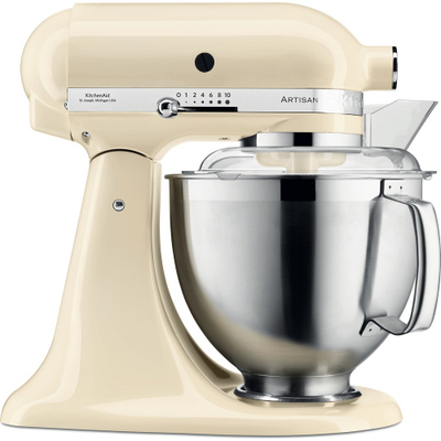 Mikser planetar KitchenAid Artisan 5KSM185PS, 300W, enë inoksi 2kg, bezhë