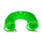 Zorrë pneumatike spirale A540087, 7.5m, kuplung 1/4", jeshile