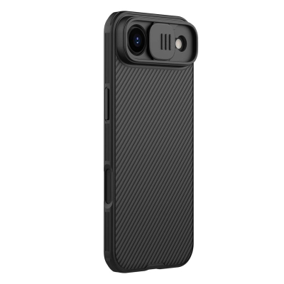 Kuti mbrojtëse Nillkin CamShield Pro Magnetic për iPhone 17 Air, me MagSafe, me kapak kamere, e zezë