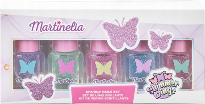 Set manikyri për kalamoj Martinelia Shimmer Wings, 5 copë, 5 ml, shumëngjyrësh