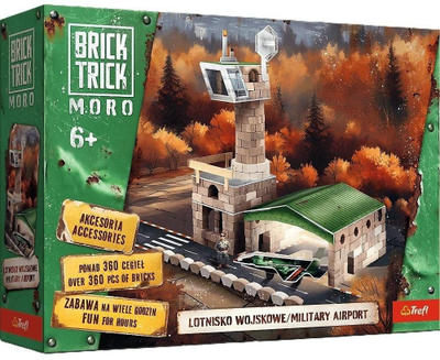 Сет за градење Trefl Brick Trick Moro Military Airport, 360 парчиња, над 6 години, многуобоен