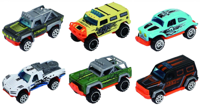 Set maketa metalike vetura, 1:64, set me 3 copë, 7.5cm, shumëngjyrëshe