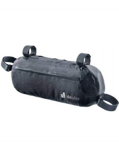 Çantë kornize biçiklete Deuter Cabezon FB 4, 4L, e papërshkueshme nga uji, e zezë