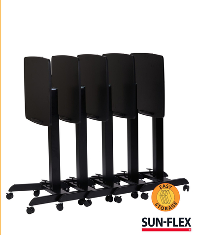 Tavolinë ergonomike SUN FLEX EASYDESK PRO, rregullim lartësie me gaz, kënd 0° 90°, e zezë