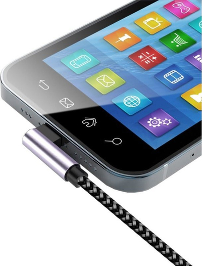 Kabllo USB Techly A në USB C, 2m, 3A, alumini