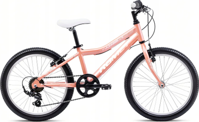 Biçikletë për kalamaj Romet Jolene 20 KID 1 2025, 20", 6 shpejtësi Shimano, korale e bardhë