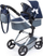 Karrocë lodër për kukulla Bayer Combi Neo Vario, për kukulla deri 52 cm, blu