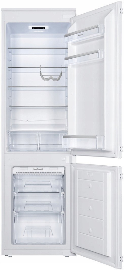 Frigorifer i integruar Amica BK3205.8i(E)STUDIO, 238L, NoFrost, i bardhë