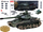 Lodër tank me telekomandë Ramiz T34 99815, 2.4GHz, me zë e drita, jeshil kamuflazh