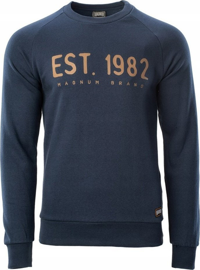 Bluzë sportive për burra Magnum EST 1982, pambuk poliester, masa L, blu navy