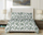 Комплет чаршафи Bed Linen Satin Exclusive Floral, 220x200 cm, памук сатен, нијанси зелена