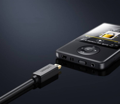 Kabllo USB Ugreen USB A në mini USB, 2 metra, e zezë