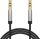 Kabllo audio Strong Aux, 3.5mm stereo, 1m, e zezë
