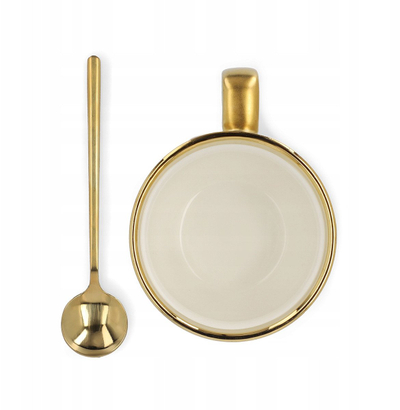 Filxhan me lugë Homla SINNES, porcelan 280 ml, mat, i zi