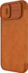 Këllëf telefoni Nillkin Qin Leather Pro për iPhone 14 Plus, lëkurë sintetike, me kapak portofol, kafe