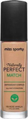Fondatinë Miss Sporty Naturally Perfect Match, hidratuese vegane, 30 ml, nuanca 150 Rose Vanilla