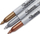 Markera Sharpie Metallic, set 3 copë, majë e hollë, ari argjend kafe