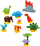 Lodra për ndërtim Blocks Dinosaurs Bag, 25 copa, shumëngjyrëshe