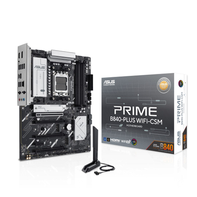 Pllakë amë Asus Prime B840 Plus WiFi, AMD AM5, DDR5, ATX, e zezë