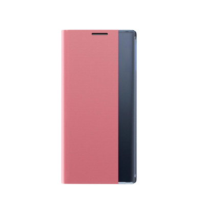 Капак за телефон Hurtel Sleep Case за iPhone 16e, преклопен со држач, розов