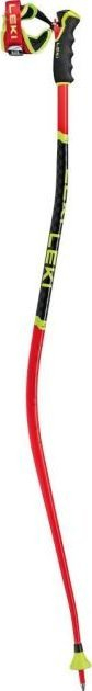 Shkopinj skish Leki WCR SG DH 3D, alumin HTS 6.5, Bright Red Black Neonyellow