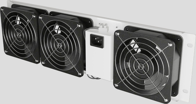 Panel vertikal ventilimi Lanberg 19", 3U, 3 ventilatorë, 230V, gri