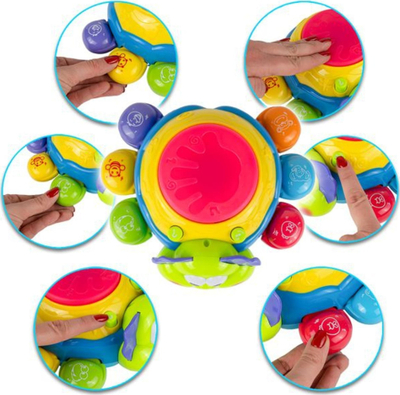 Lodër interaktive për bebe Runaway Toy, muzikore, me lëvizje vetë, shumëngjyrëshe