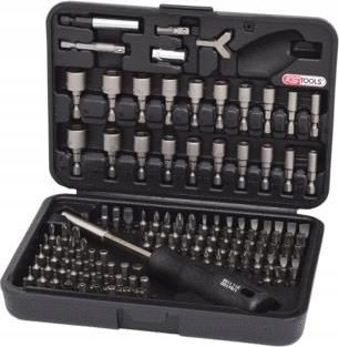 Set bitash KS Tools 911.2085, 1/4", 122 copë, kuti plastike e zezë