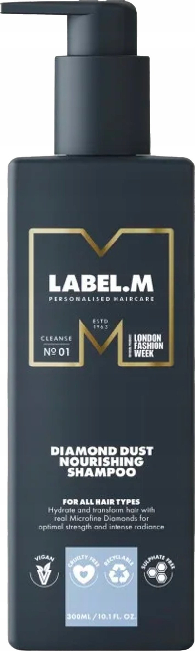 Shampo për flokë Label M Diamond Dust Nourishing, 300 ml, ushqyese