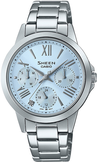 Orë për femra Casio Sheen SHE-3516D-2AUEF, e argjendtë