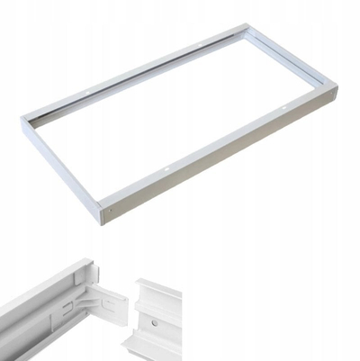 Kornizë sipërfaqeje për panel LED, 60x30 cm, alumin, e bardhë